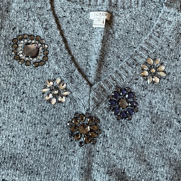 J.Crew Wool V-neck Pullover Sweater - Picture 3 of 9